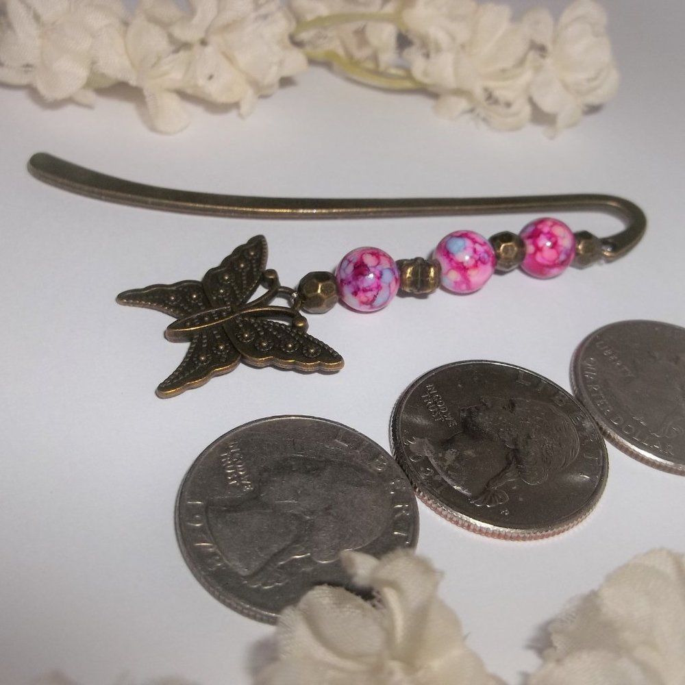 New! Bookmark Butterfly Boho Bookmarker Book Mark Marker Gift Idea Reading 8209 - Picture 5 of 8